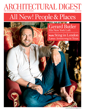Gerard Butler, Architectural Digest Gerard Butler, Architectural Digest